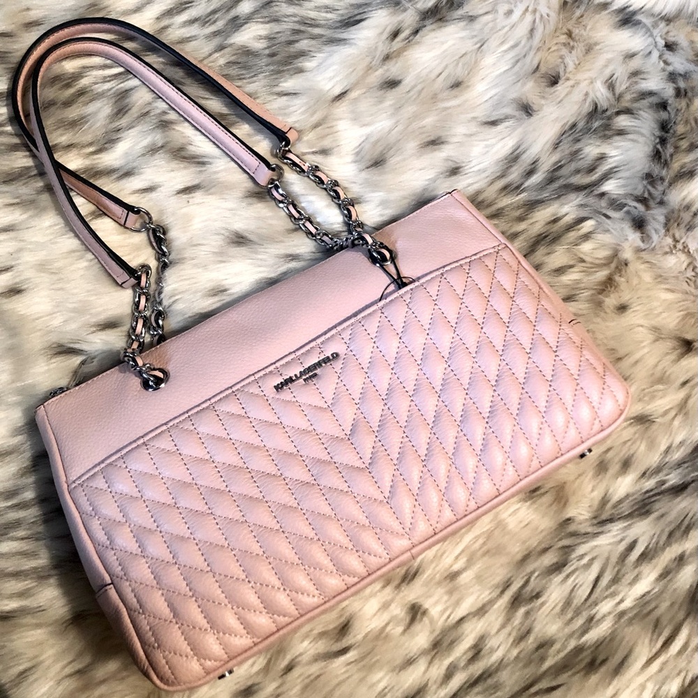 Karl Lagerfeld Quilted Leather Handbag 💗